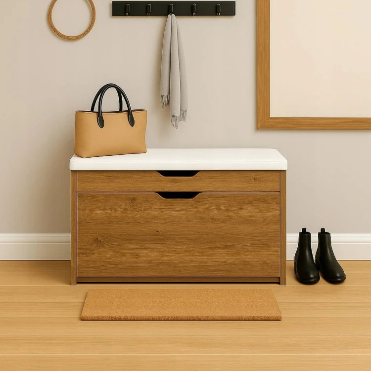 Szafka na buty z siedziskiem 70 cm Biała Alaska Promocja Kod:5127