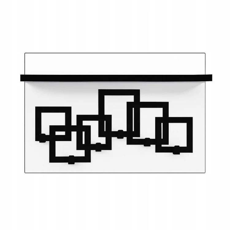 Wieszak na ubrania Garderoba 40cm x 60cm Biały Alaska MIX PROMOCJA Kod:5370