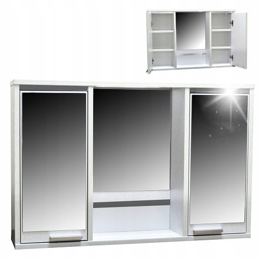 Szafka łazienkowa wisząca Półka 92 cm Biały Alaska PROMOCJA Kod: 5262A