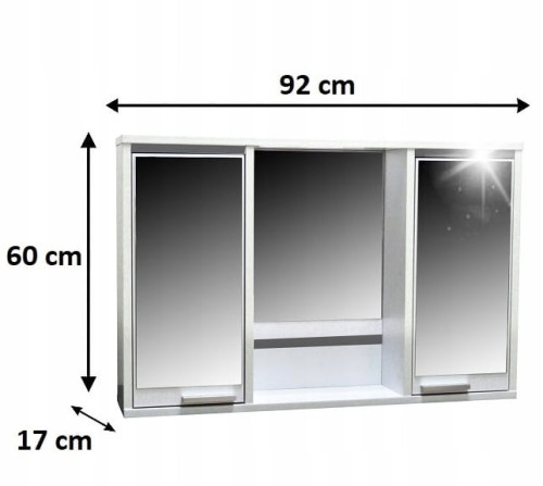 Szafka łazienkowa wisząca Półka 92 cm Biały Alaska PROMOCJA Kod: 5262A