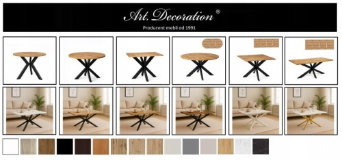 Ława Pająk 60x100 nierozkładana LOFT Dąb Craft PROMOCJA Kod: 6622