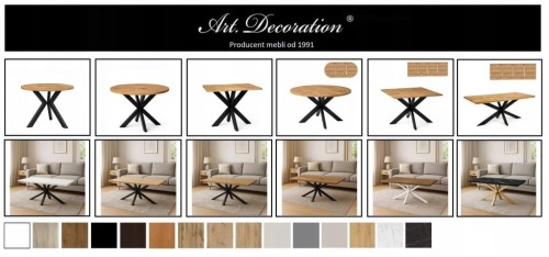 Ława Pająk 65x110 nierozkładana LOFT Dąb Craft PROMOCJA Kod: 6621