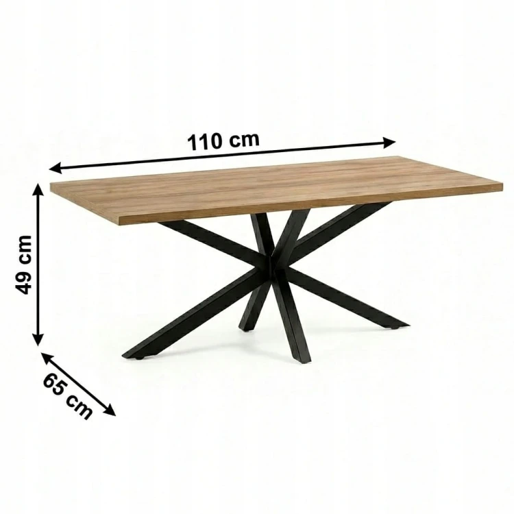 Ława Pająk 65x110 nierozkładana LOFT Dąb Craft PROMOCJA Kod: 6621