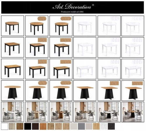 Stół stolik kawowy kwadrat z płyty 80cm Dąb Sonoma PROMOCJA Kod: 5548