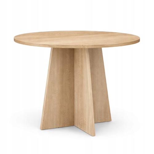 Stół stolik kawowy okrągły z płyty 100cm Dąb Sonoma PROMOCJA Kod: 5546