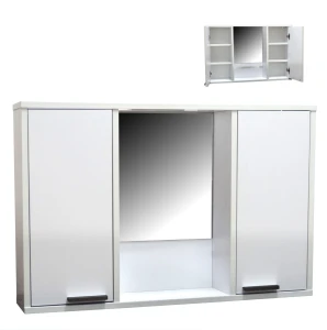 Szafka łazienkowa wisząca Półka 92 cm Biały Alaska PROMOCJA | ArtD Home