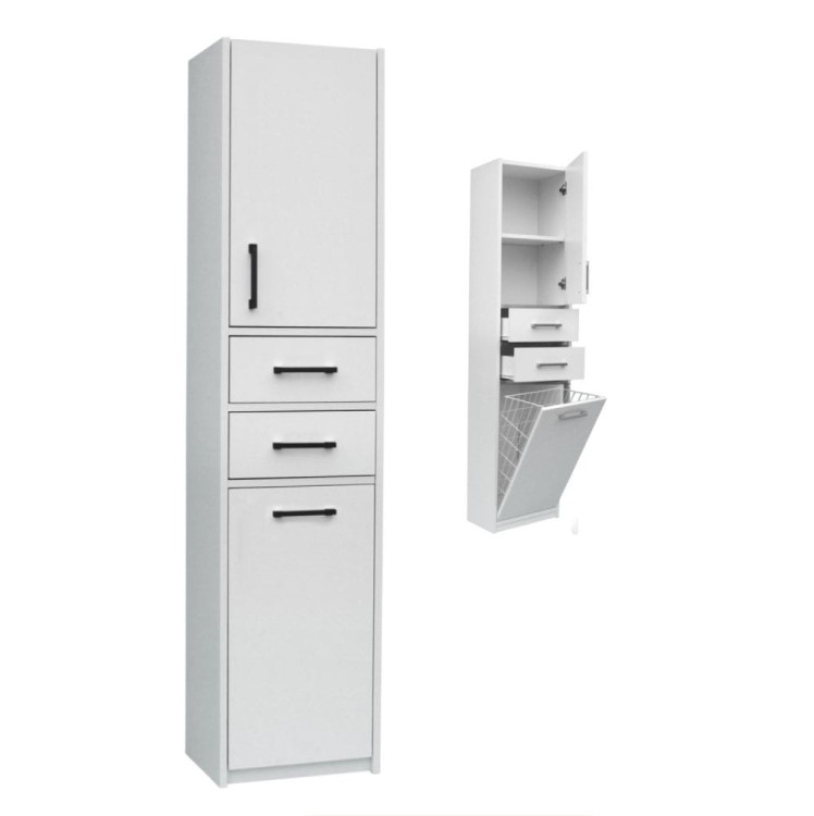 Szafka łazienkowa z koszem szer. 30cm