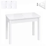 Stół 60x80/130 cm prostokątny rozkładany, blat zaowalony 1,8 cm, nogi i calgi Drewniane „ Kwadratowe ” I ArtDHome 