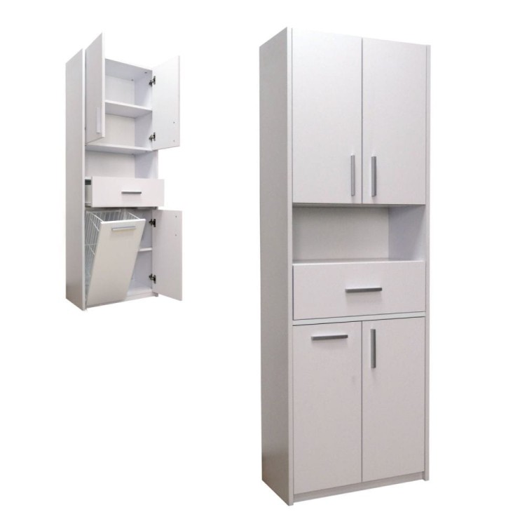 Szafka łazienkowa z koszem szer. 60cm