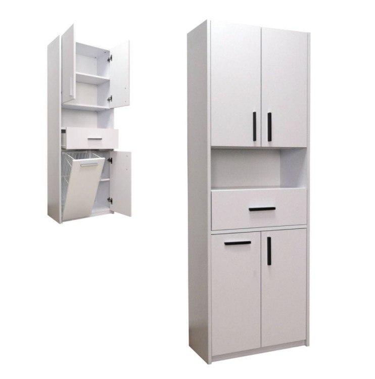 Szafka łazienkowa z koszem szer. 60cm