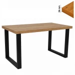 Stół 80x140 cm prostokątny nierozkładany, nogi Metalowe „ U ” I ArtDHome