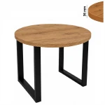 Stół 120 cm okrągły nierozkładany, nogi Metalowe „ U ” I ArtDHome 
