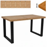 Stół 65x120/320 cm prostokątny rozkładany, nogi Metalowe „ U ” I ArtDHome 