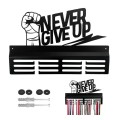 Wieszak na medale NEVER GIVE UP