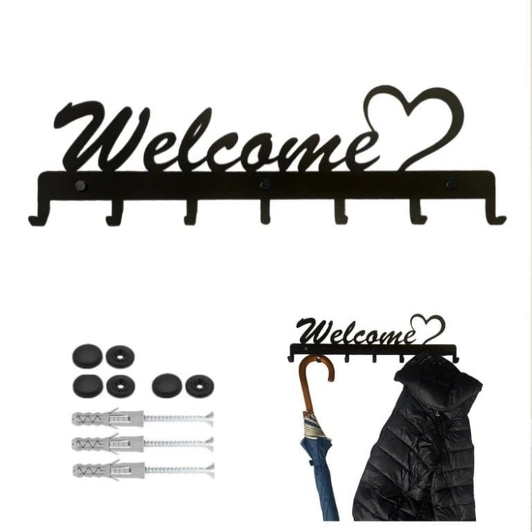 Wieszak WELCOME SERCE 57cm