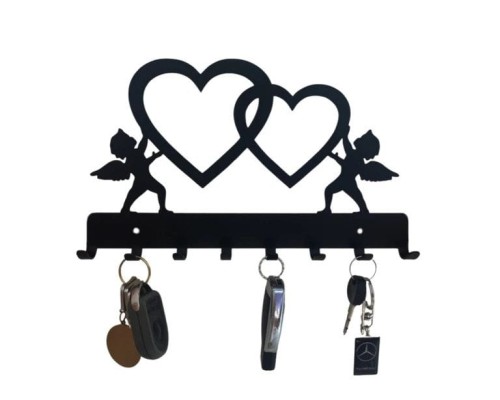 Wieszak na klucze ANIOŁY SERCE