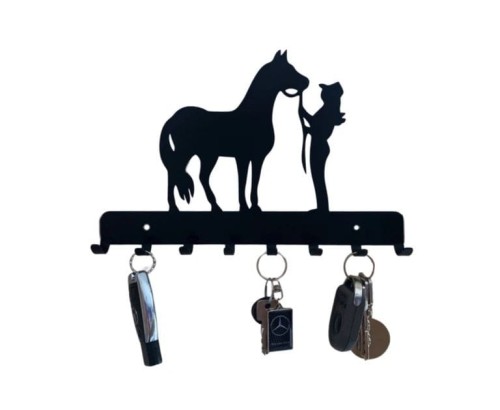 Wieszak na klucze koń kobieta