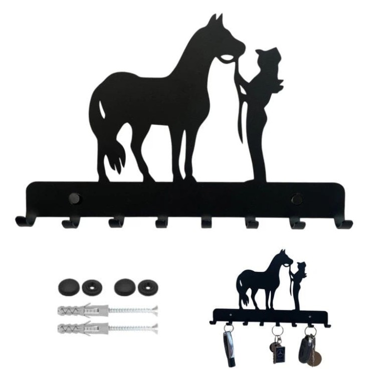 Wieszak na klucze koń kobieta
