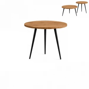 Stolik 70 cm okrągły nierozkładany, nogi Metalowe „ Szpilki ” | ArtD Home