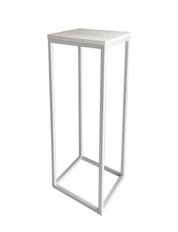 Kwietnik biały wys. 72cm