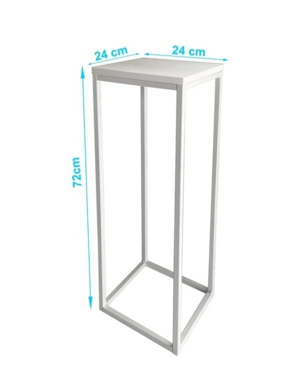 Kwietnik biały wys. 72cm