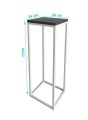 Kwietnik biały wys. 72cm