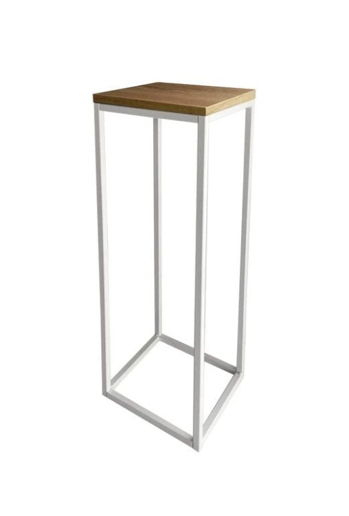 Kwietnik biały wys. 72cm