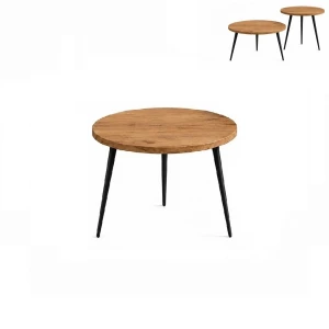 Stolik 40 cm okrągły nierozkładany, nogi Metalowe „ Szpilki ” | ArtD Home