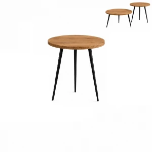 Stolik 40 cm okrągły nierozkładany, nogi Metalowe „ Szpilki ” | ArtD Home