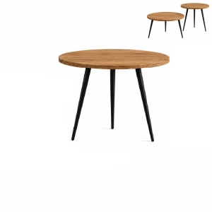 Stolik 80 cm okrągły nierozkładany, nogi Metalowe „ Szpilki ” | ArtD Home