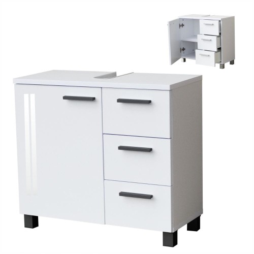 Nr. 9 Szafka łazienkowa pod umywalkę wysoki połysk szer. 65cm