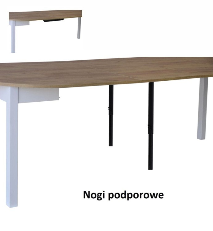 Nr.22 Stół rozsuwany Ø 92/242cm blat grub. 18mm (Mix kolorów)