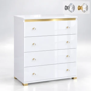 Komoda CRYSTAL 70 cm – 4 szuflady gałki | ArtD Home