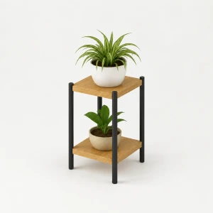 Kwietnik KWADRAT 25×25 cm wys. 45 cm – metalowy | ArtD Home