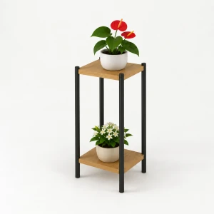 Kwietnik KWADRAT 25×25 cm wys. 55 cm – metalowy | ArtD Home