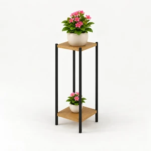 Kwietnik KWADRAT 25×25 cm wys. 65 cm – metalowy | ArtD Home
