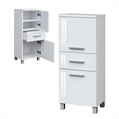 Nr. 7 Szafka łazienkowa wysoki połysk na nóżkach szer. 30cm