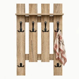 Wieszak ścienny 60 cm na ubrania, do przedpokoju | ArtD Home