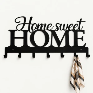 Wieszak 57 cm, Metal, HOME SWEET HOME-2 | ArtD Home