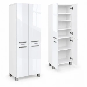 Szafka łazienkowa stojąca 60 cm na nóżkach, wysoki połysk | ArtD Home