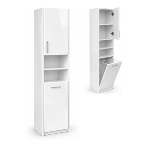 Szafka łazienkowa stojąca 30 cm z koszem | ArtD Home