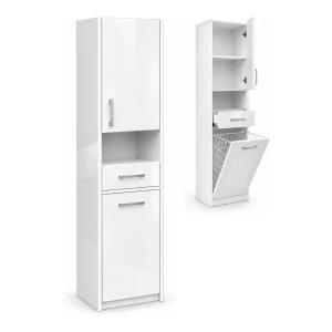 Szafka łazienkowa stojąca 30 cm z koszem | ArtD Home
