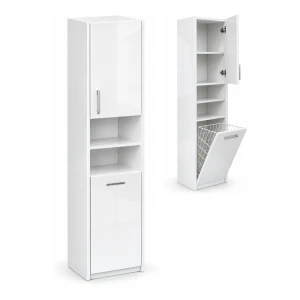 Szafka łazienkowa stojąca 40 cm z koszem | ArtD Home