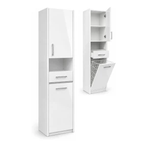 Szafka łazienkowa stojąca 40 cm z koszem | ArtD Home