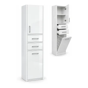 Szafka łazienkowa stojąca 40 cm z koszem | ArtD Home