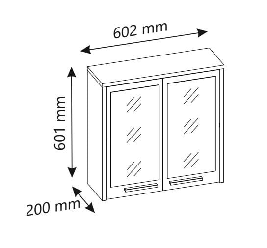 Szafka łazienkowa wisząca szer. 60cm