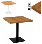 Stolik 70x70 cm kwadratowy, restauracja, kawiarnia, bar, blat 1,8 cm, noga Metal I ArtDHome
