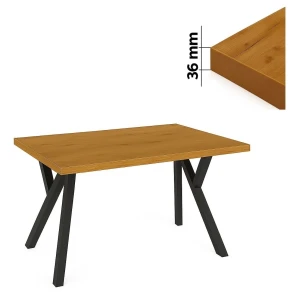 Stół 60x100 cm prostokątny nierozkładany, blat 3,6 cm, nogi Metalowe „ Y ” | ArtD Home