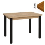 Stół 60x100 cm prostokątny nierozkładany, blat zaowalony 1,8 cm, nogi Metalowe „ Okrągłe ” I ArtDHome
