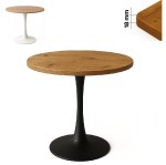 Stolik 70 cm okrągły, restauracja, kawiarnia, bar, blat 1,8 cm, noga Metal I ArtDHome